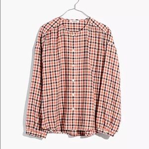 Madewell Meadow Plaid Top